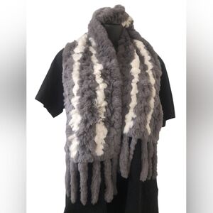 Danier Rabbit Fur Blend Scarf